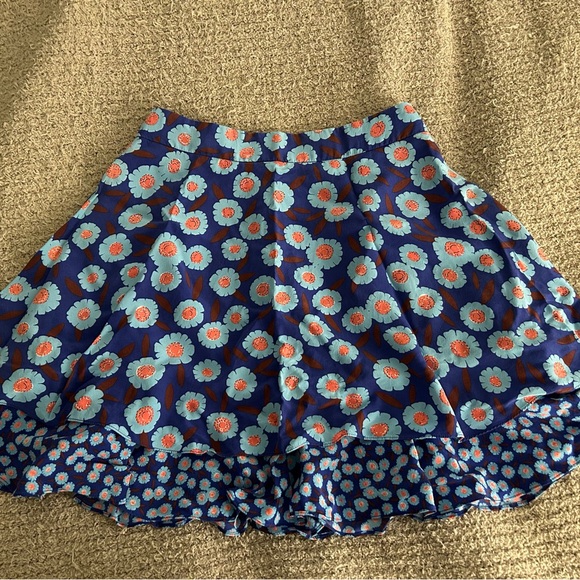 Kate Spade Tangier Floral Silk Skirt - Picture 3 of 4